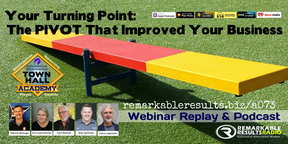 PODCAST: Your Turning Point – The pivot that improved your business.
