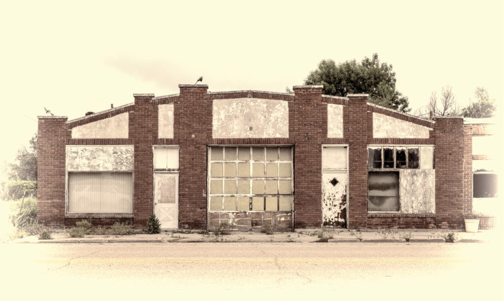 Closed auto shop