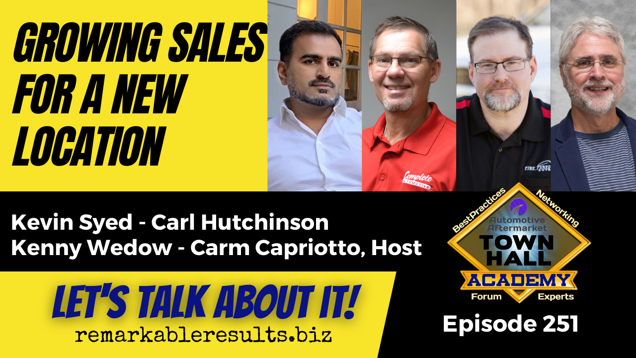 Growing Sales For a New Location [THA 251] – AUDIO 40 Minutes