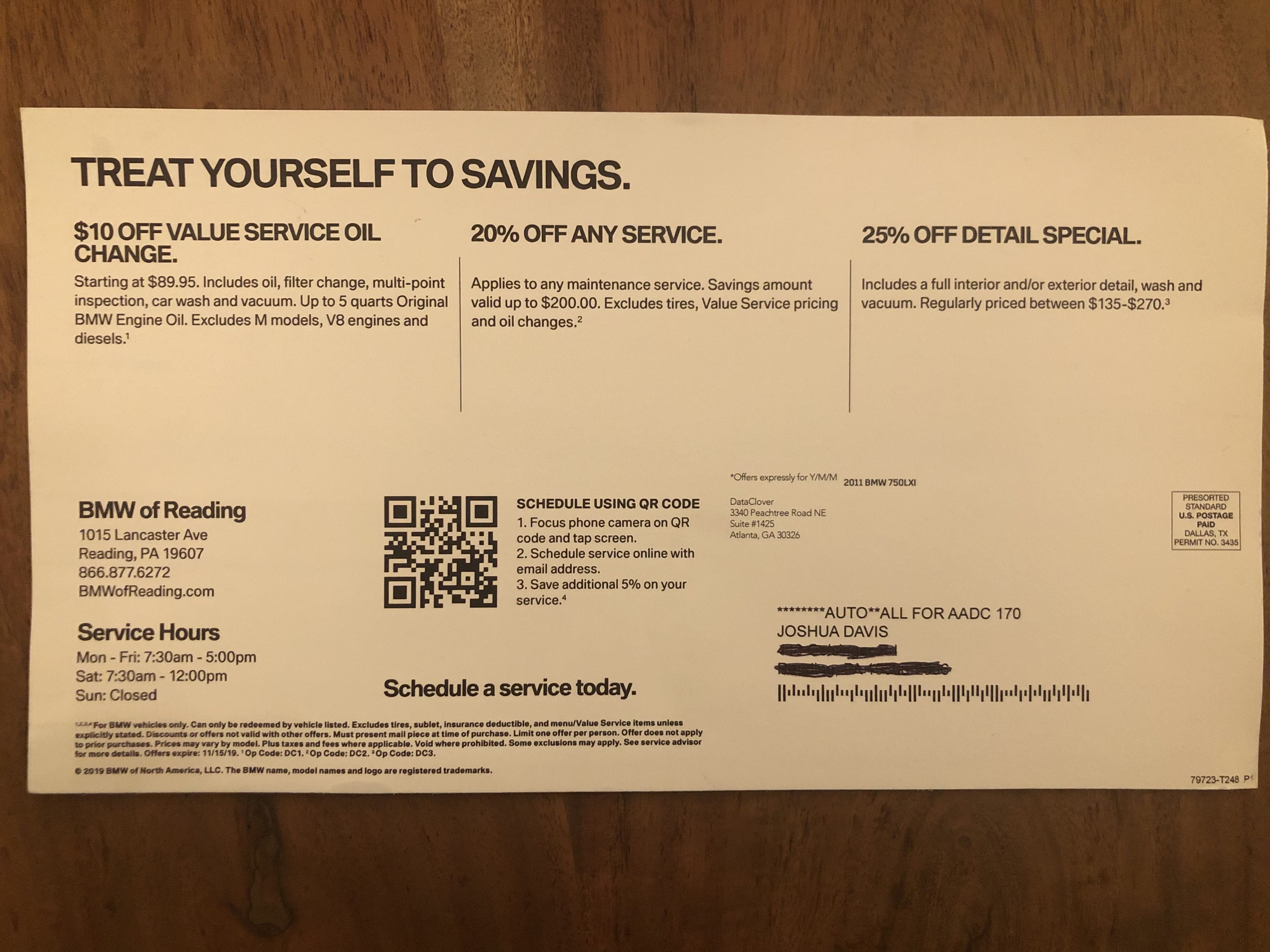 Example Postcard