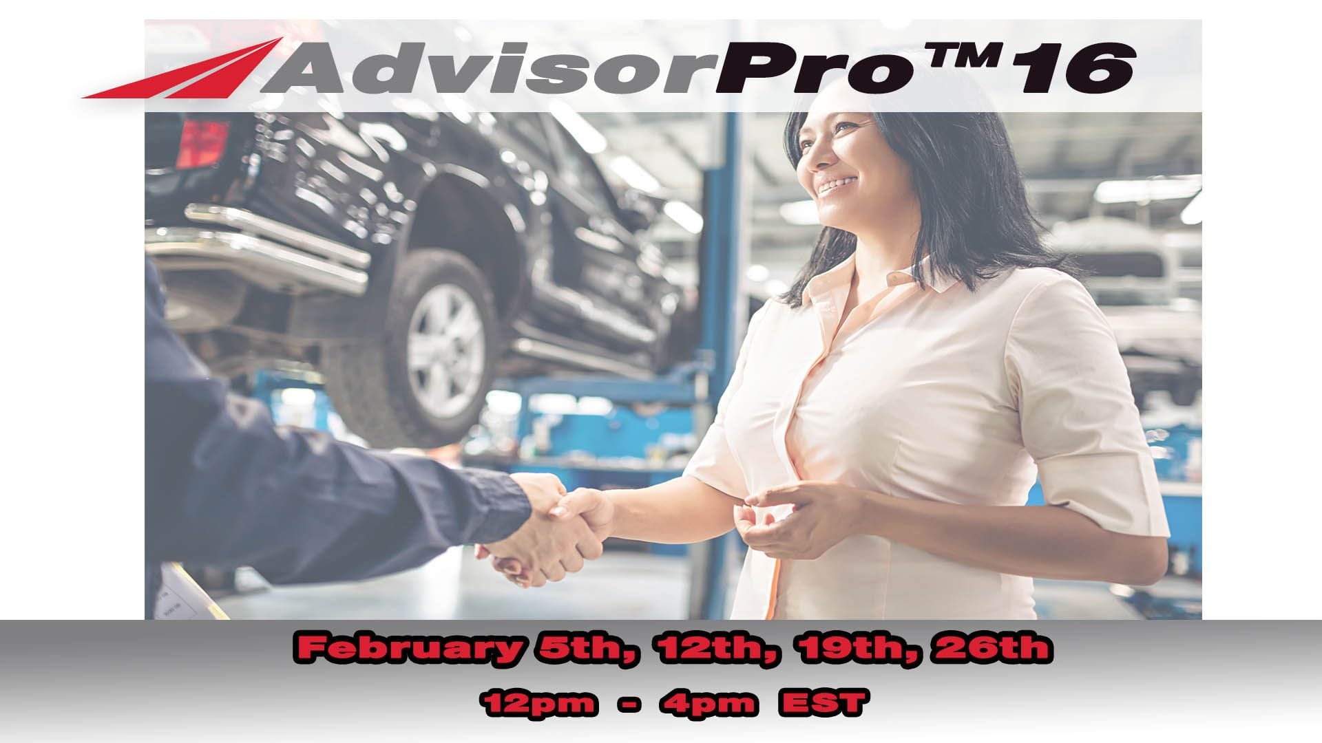 AdvisorPro16 Virtual Service Advisor Training
